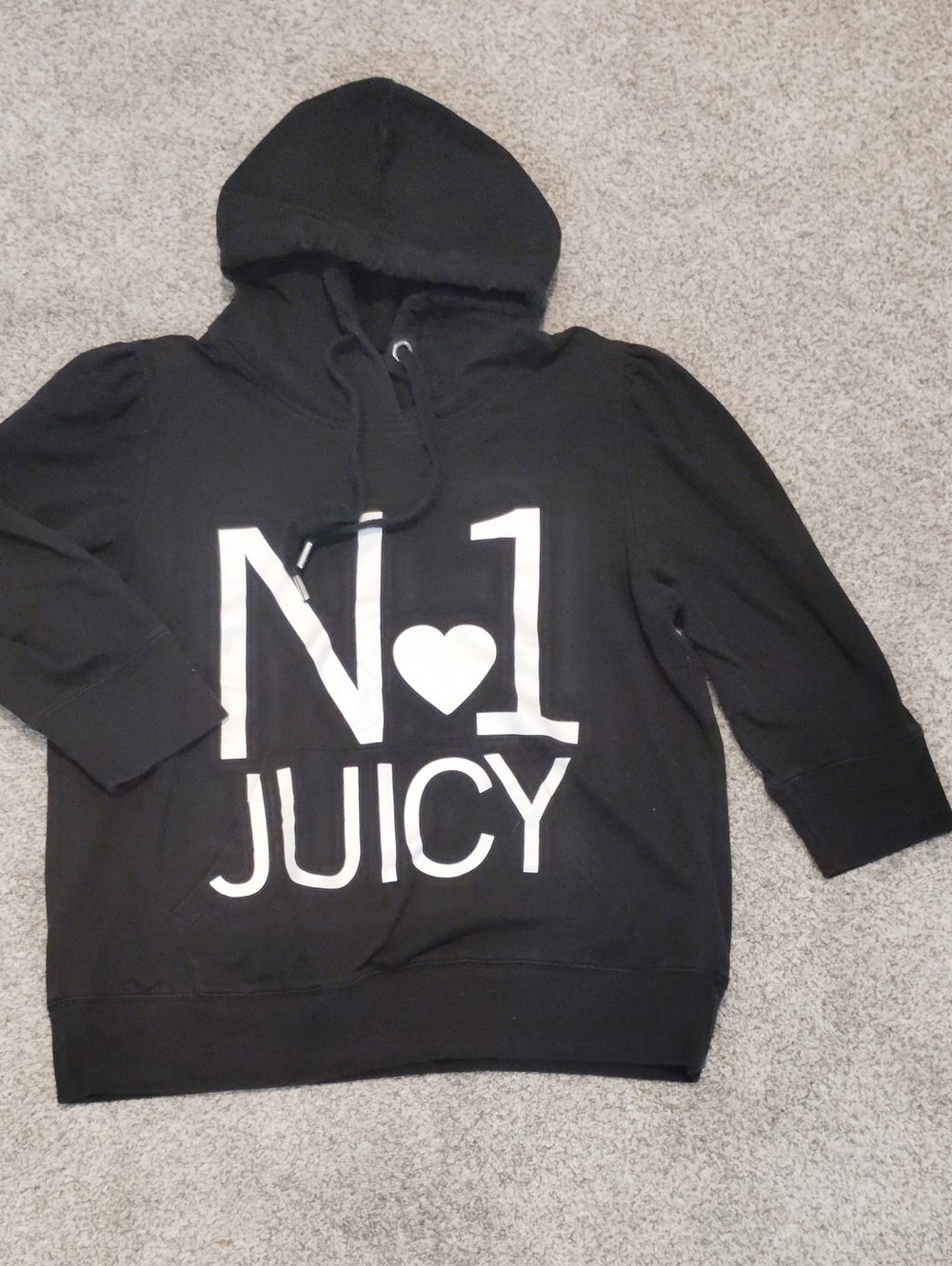 Juicy Couture Black No.1 Logo Hoodie